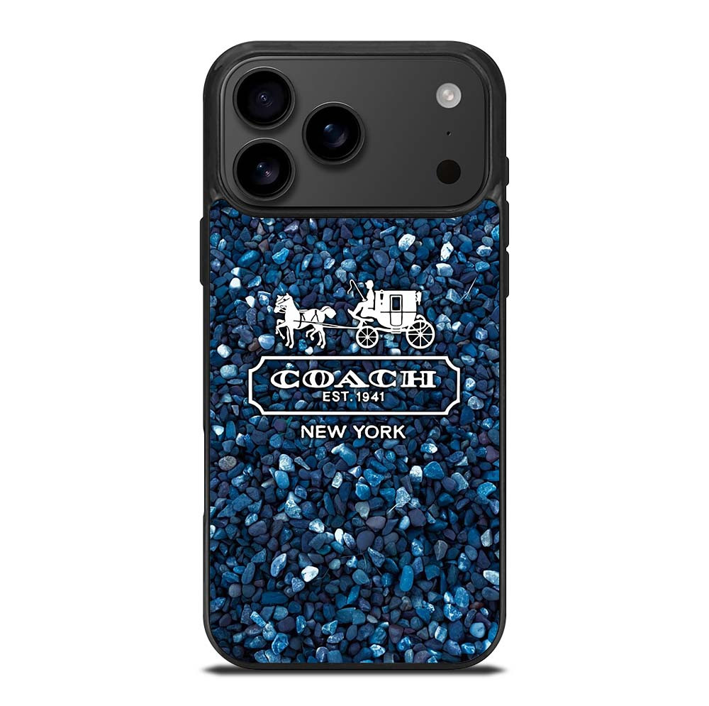 COACH NEW YORK BLUE STONE iPhone 17 Pro Max Case Cover